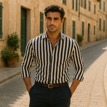 The Vittorio Striped linen Shirt