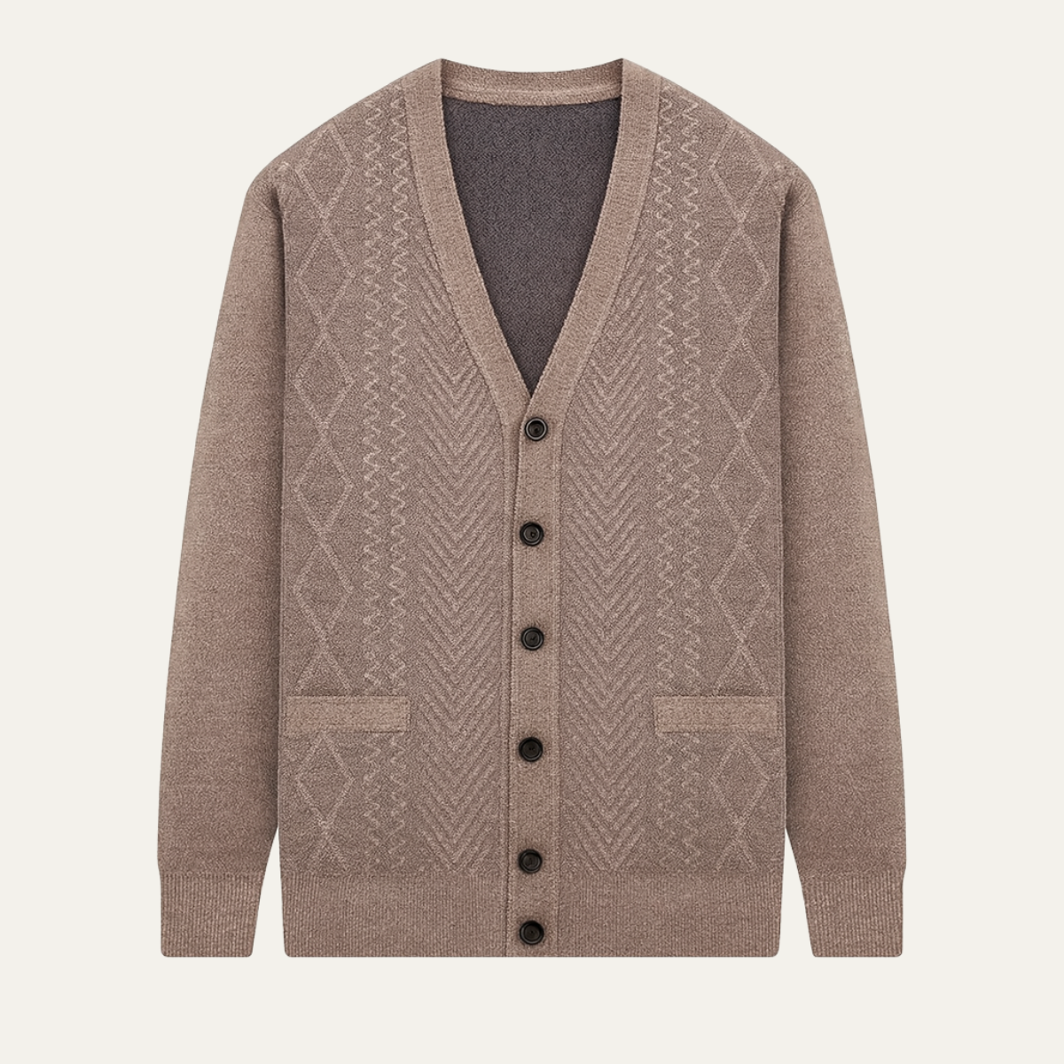 The Trafalgar Men's Classic Knit Button Up Cardigan