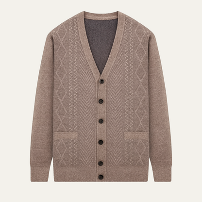 The Trafalgar Men's Classic Knit Button Up Cardigan