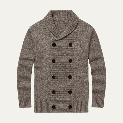 The Soverato Men's Vintage Solid Color Knit Casual Cardigan