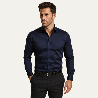 The Grosseto Men’s Classic Button Up Dress Smart Shirt
