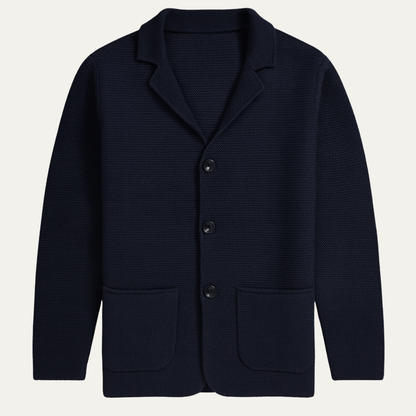 The Burano Men’s Knitted Button Down Blazer Cardigan