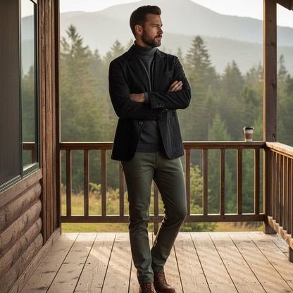 The Reykjavik Men’s Cotton Blazer Style Windbreaker with Pockets