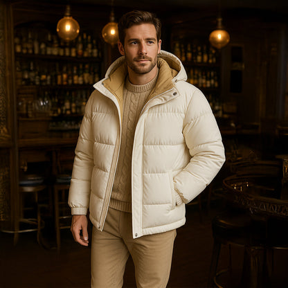 The Berlin Men's Hooded Puffer Jacket - Waterproof Down Parka