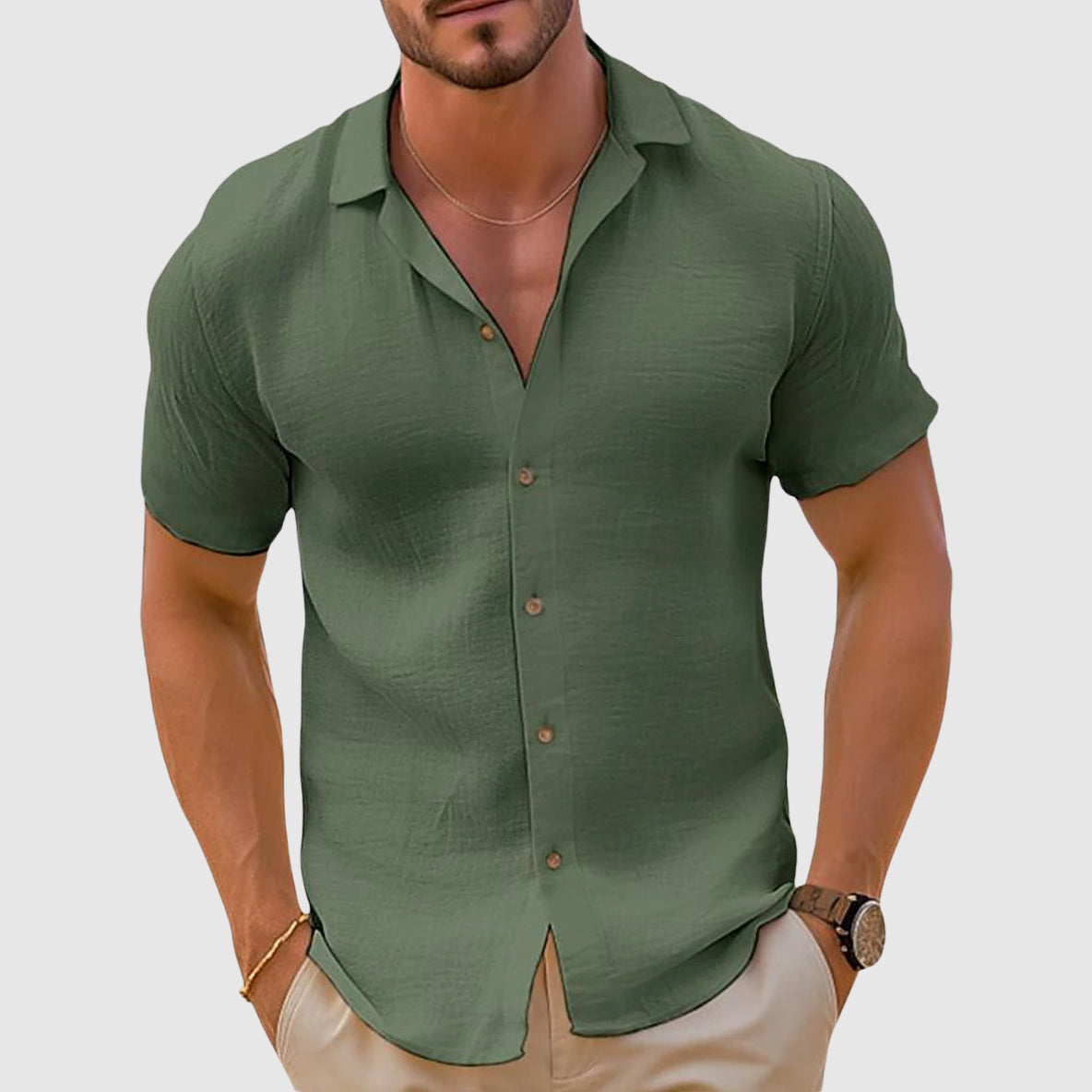Stylish Men's Cotton Shirt for Everyday Wear