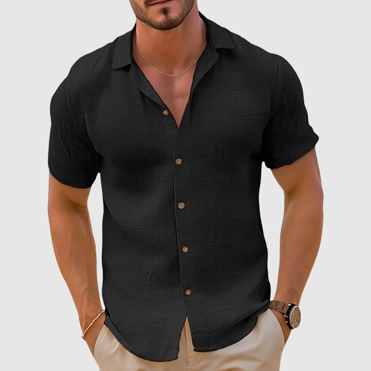 Stylish Men's Cotton Shirt for Everyday Wear