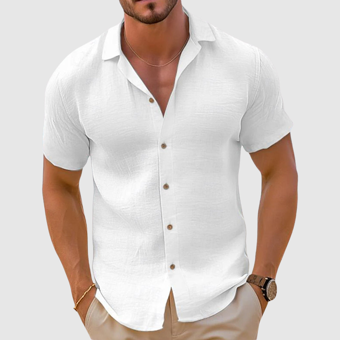 Stylish Men's Cotton Shirt for Everyday Wear
