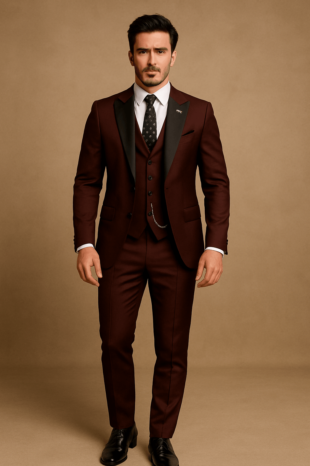 Men’s Slim Fit 3-Piece Suit Set for Formal Occasions