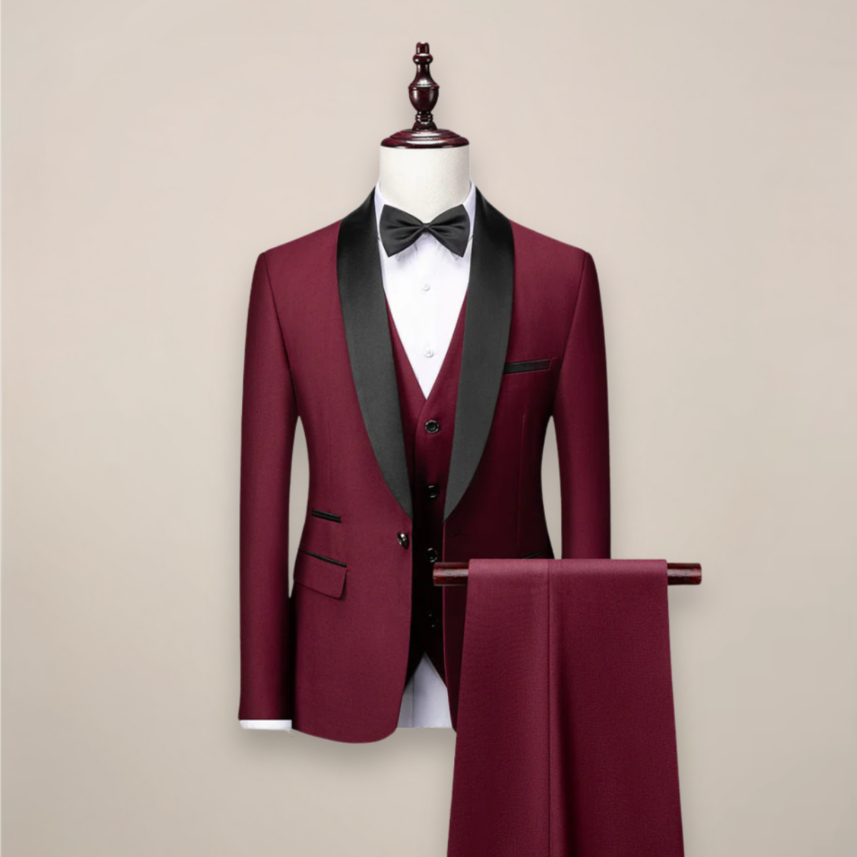 Men’s 3-Piece Slim Fit Tuxedo – Stylish Sophistication for Formal Events