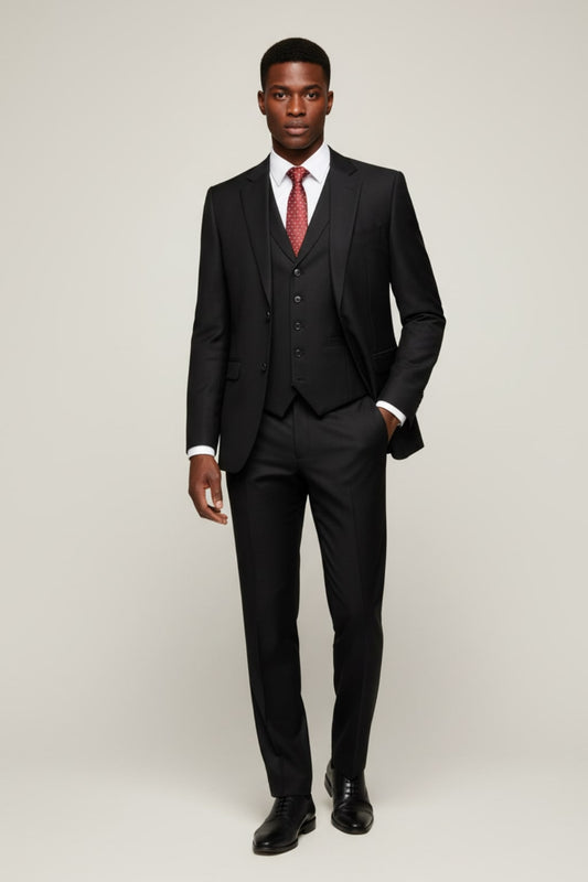 Men's Classic Three-Piece Suit for Formal Events