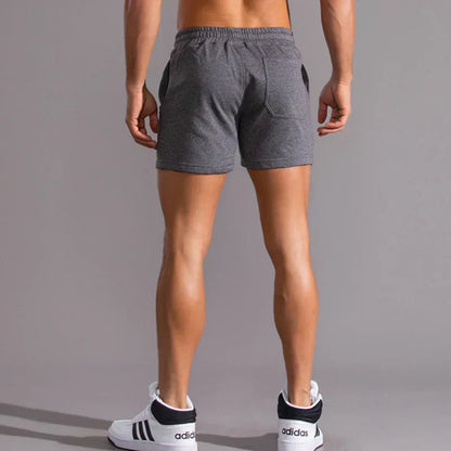Men's Mid-Thigh Athletic Lounge Shorts with Drawstring Waist