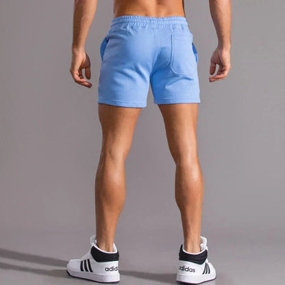 Men's Mid-Thigh Athletic Lounge Shorts with Drawstring Waist