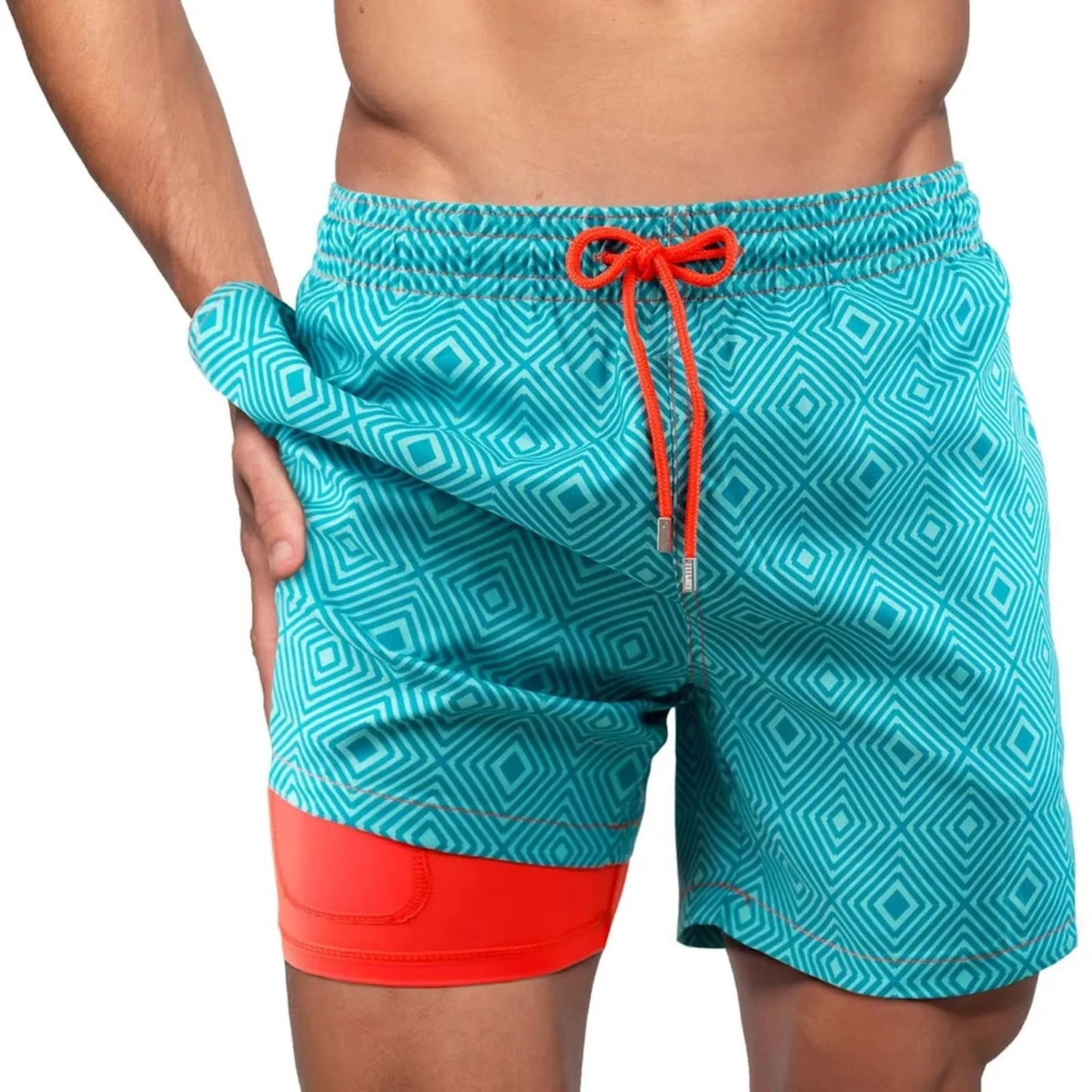 Men's Mesh Lined Swimwear Shorts for Beach Activities