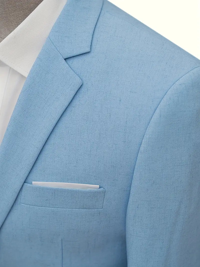 Men's Flat Collar Suit for Weddings & Office Wear