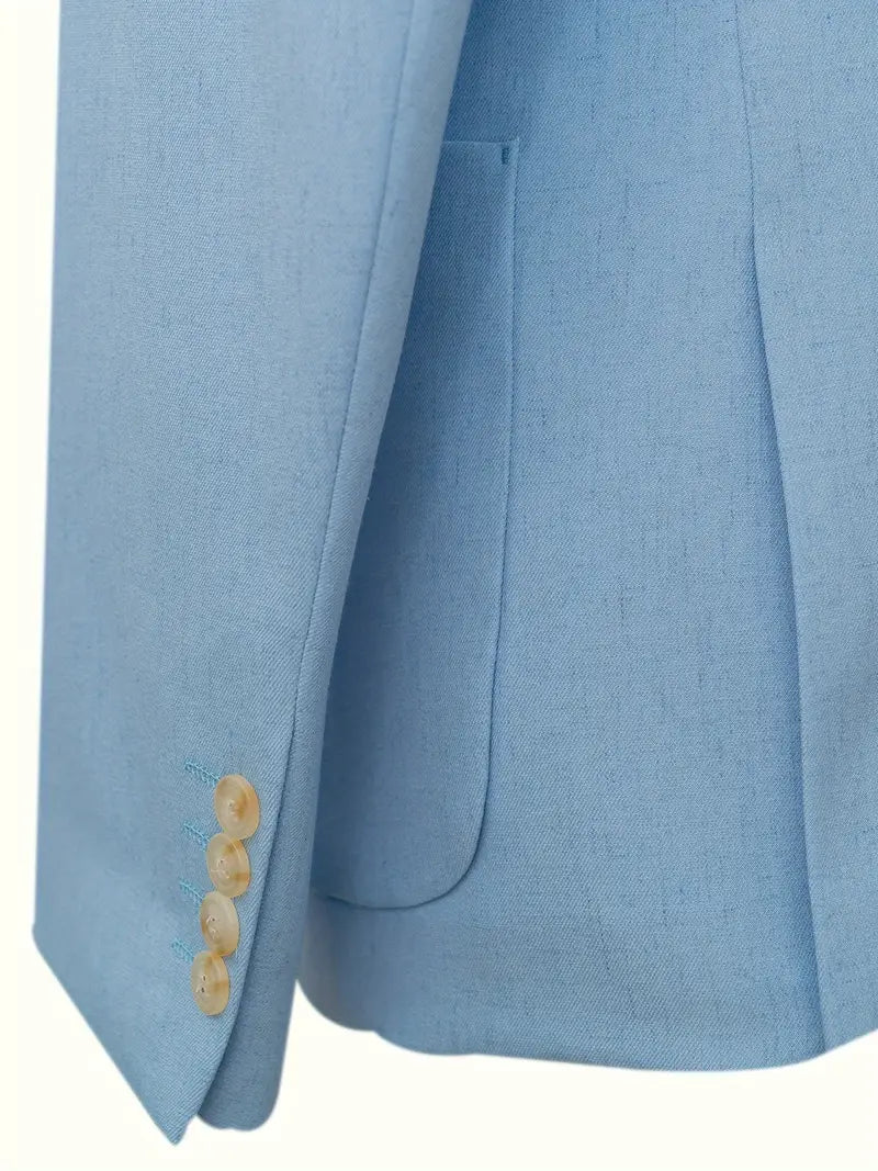 Men's Flat Collar Suit for Weddings & Office Wear