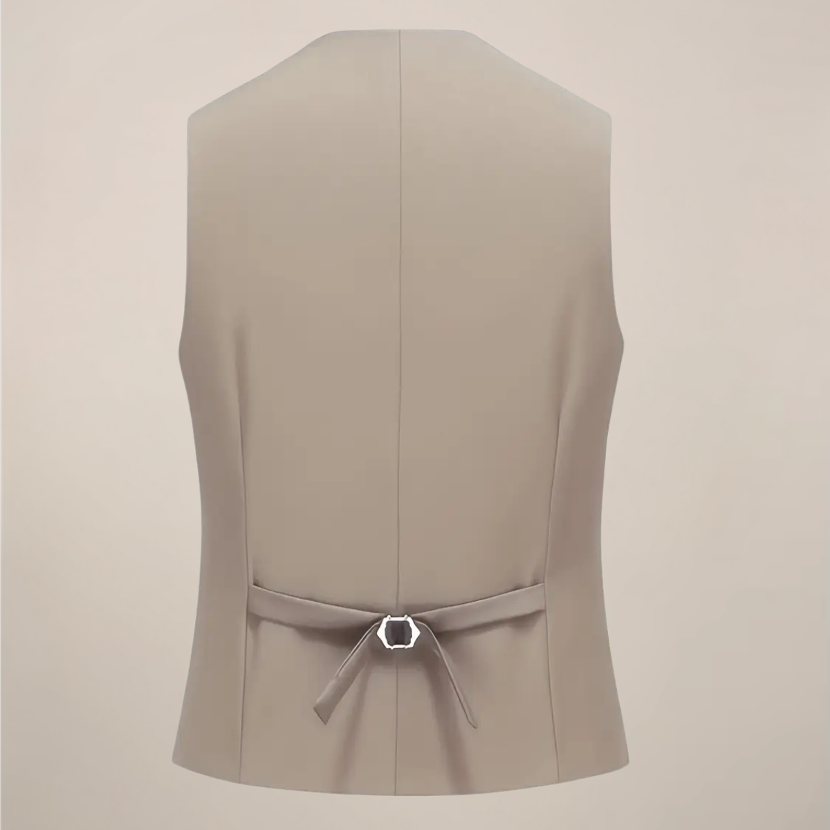 Men’s Khaki Three-Piece Suit – Slim Fit Tuxedo for Weddings and Formal Events