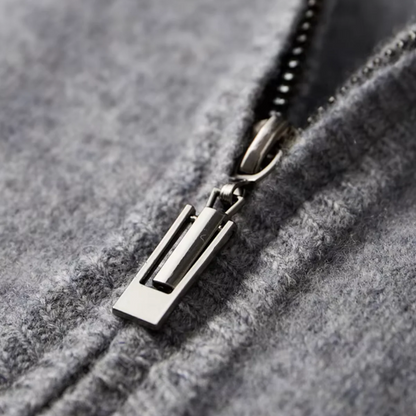 Men’s Cozy Zip-Up Sweater and Drawstring Pants for Relaxed Wear