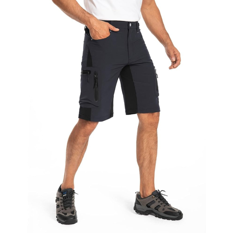Men’s Outdoor Shorts with Zippered Pockets for Adventure