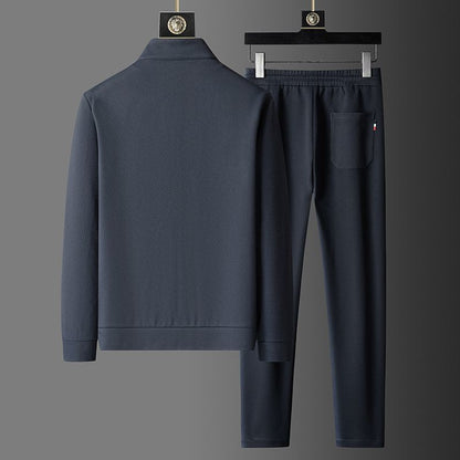 Men's Zip-Up Jacket and Tapered Joggers for Stylish Everyday Wear