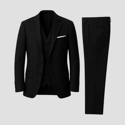 Men's Slim Fit Three-Piece Suit in Classic Style