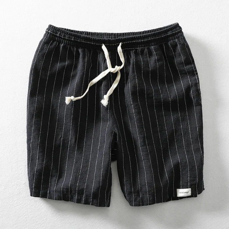 Men’s Summer Striped Drawstring Shorts – Ideal for Outdoor Adventures