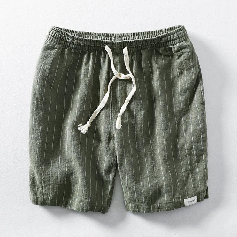 Men’s Summer Striped Drawstring Shorts – Ideal for Outdoor Adventures