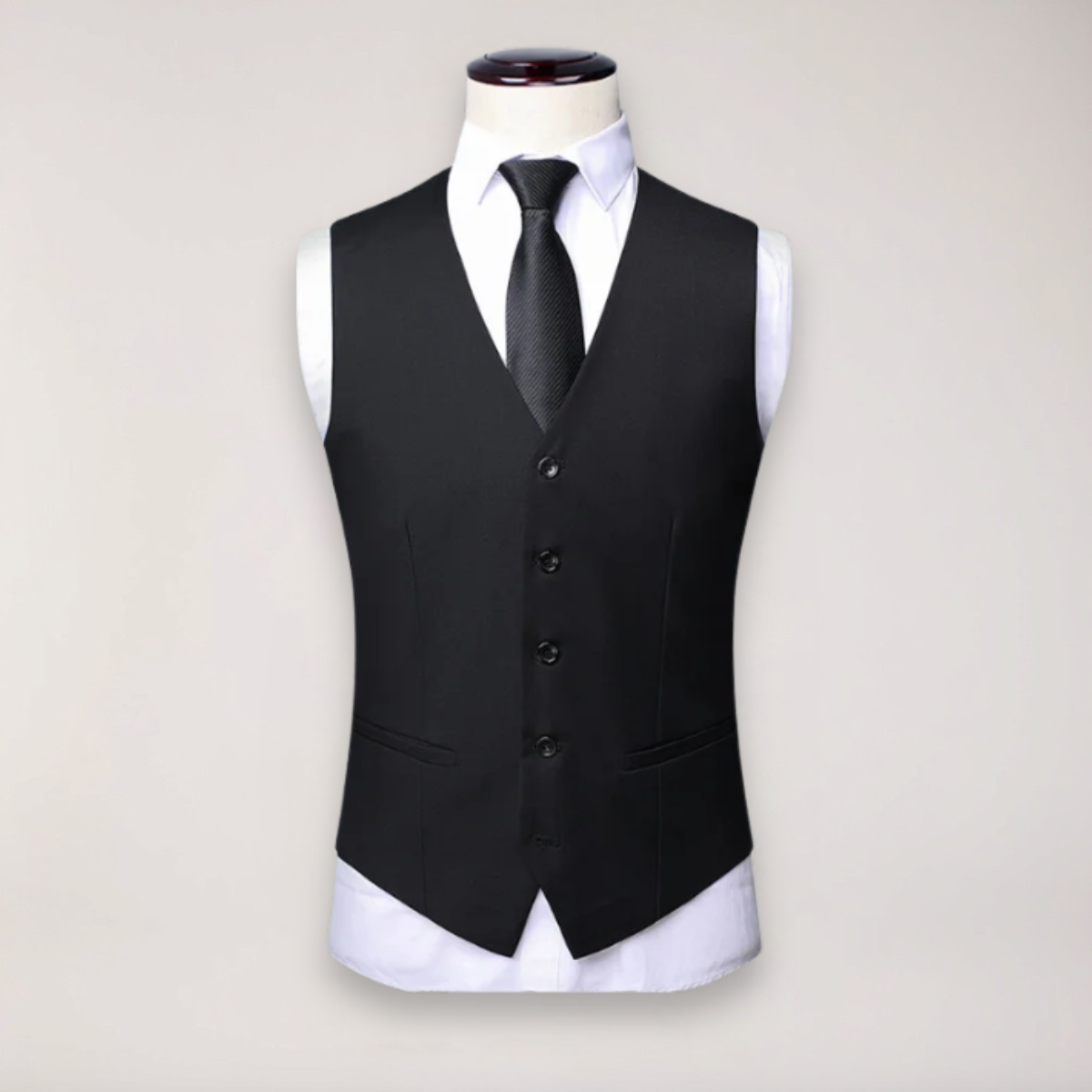 Men's Three-Piece Formal Suit - Classic Blazer, Waistcoat, and Trousers for Weddings and Events