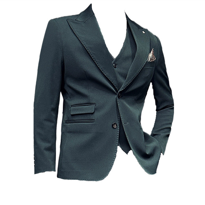 Men’s Three-Piece Formal Suit for Weddings & Events