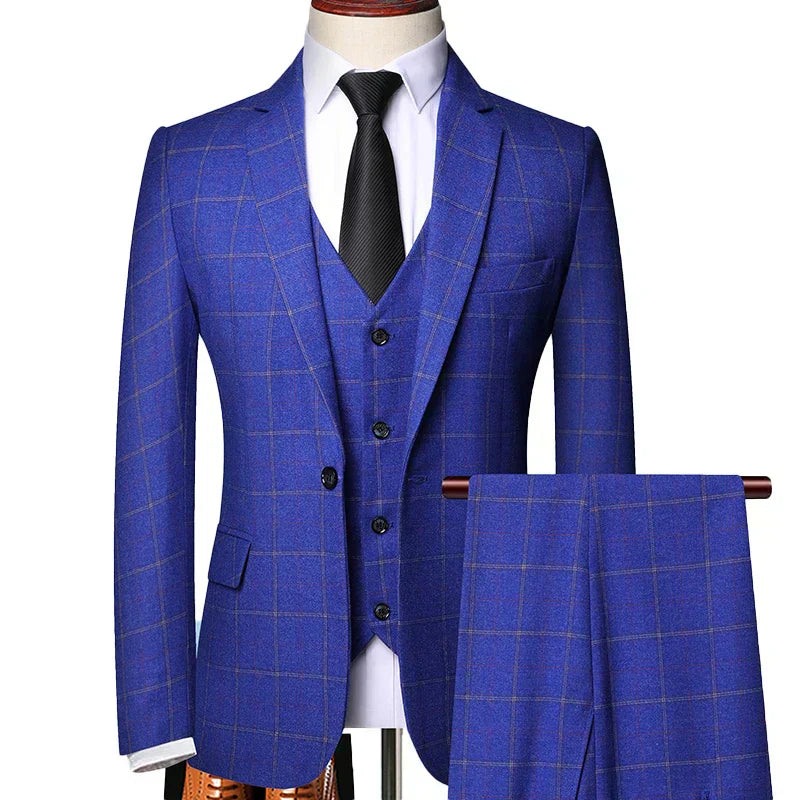 Men's Three-Piece Suit - Stylish Formal Attire