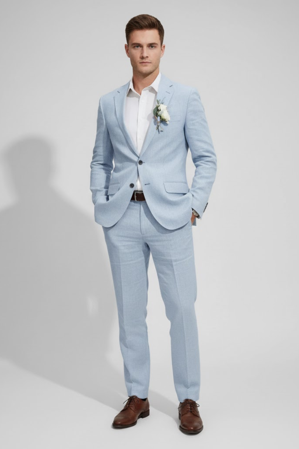 Men's Slim Fit Suit Set for Weddings & Formal Events