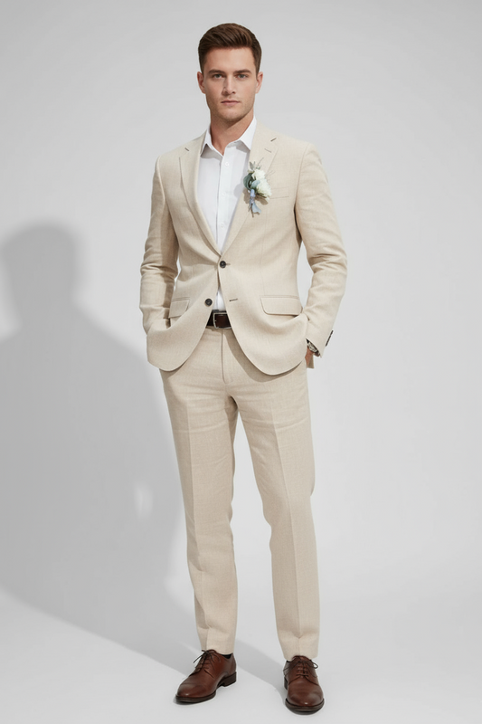 Men's Slim Fit Suit Set for Weddings & Formal Events