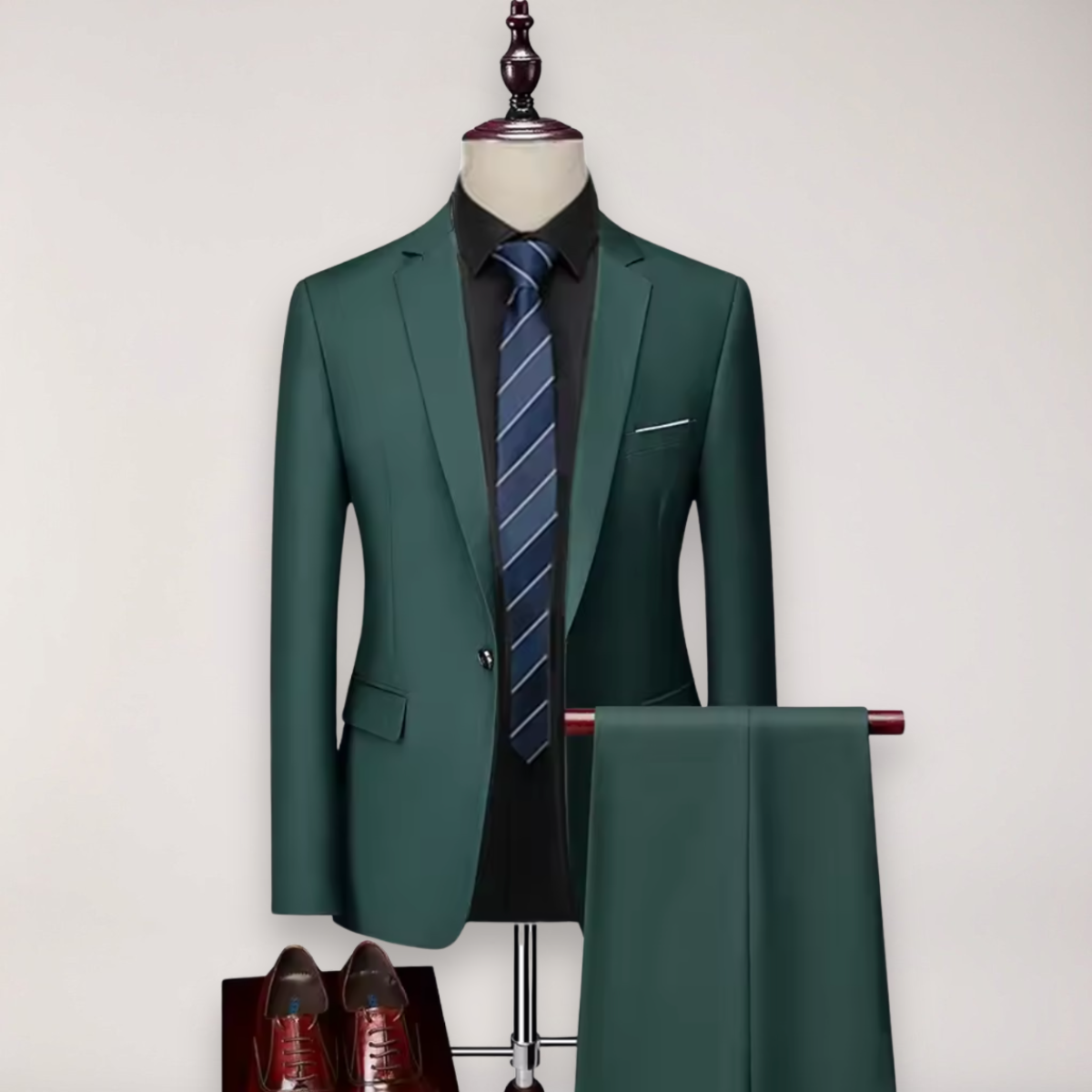 Men's Two-Piece Suit Set – Blazer and Trousers for Business and Formal Events