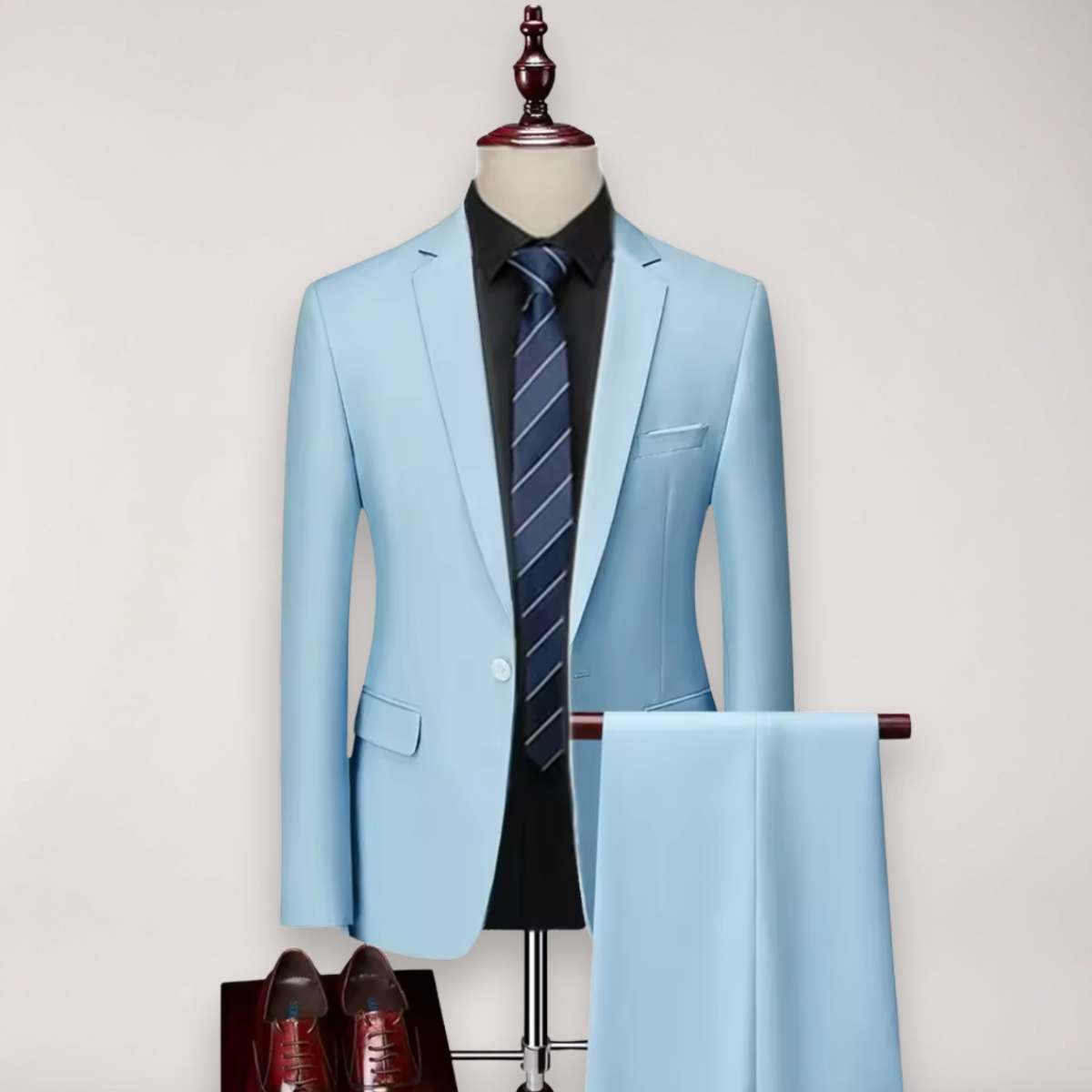 Men's Two-Piece Suit Set – Blazer and Trousers for Business and Formal Events