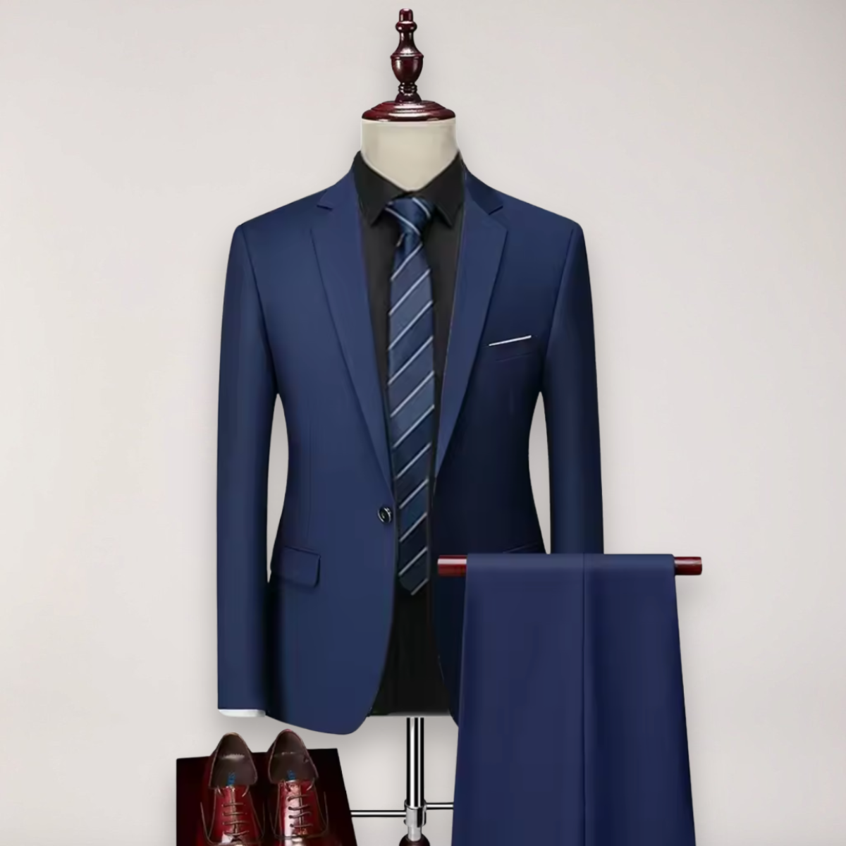 Men's Two-Piece Suit Set – Blazer and Trousers for Business and Formal Events