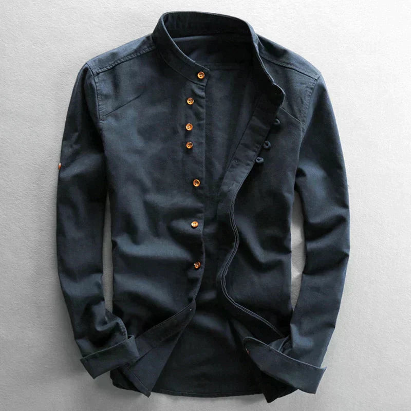 Chic French Collar Slim Fit Shirt for Any Occasion