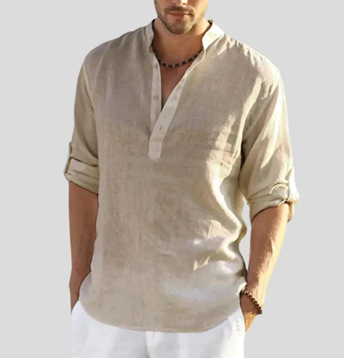 Men's Linen Shirt for Smart Casual Wear