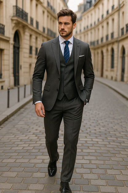 Men's Three-Piece Suit – Sleek Fit for Business & Events