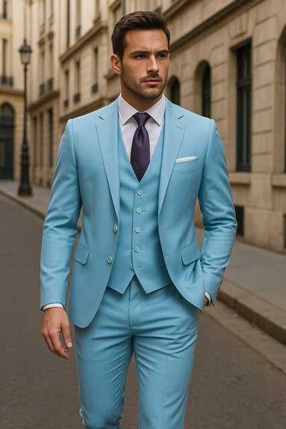 Men's Three-Piece Suit – Sleek Fit for Business & Events