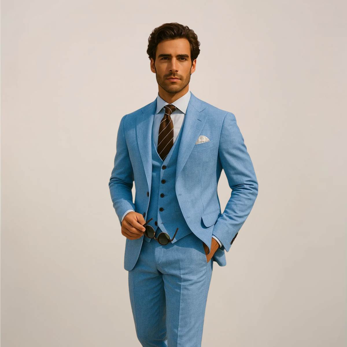 Three-Piece Men’s Suit – Sophisticated Style for Formal Events