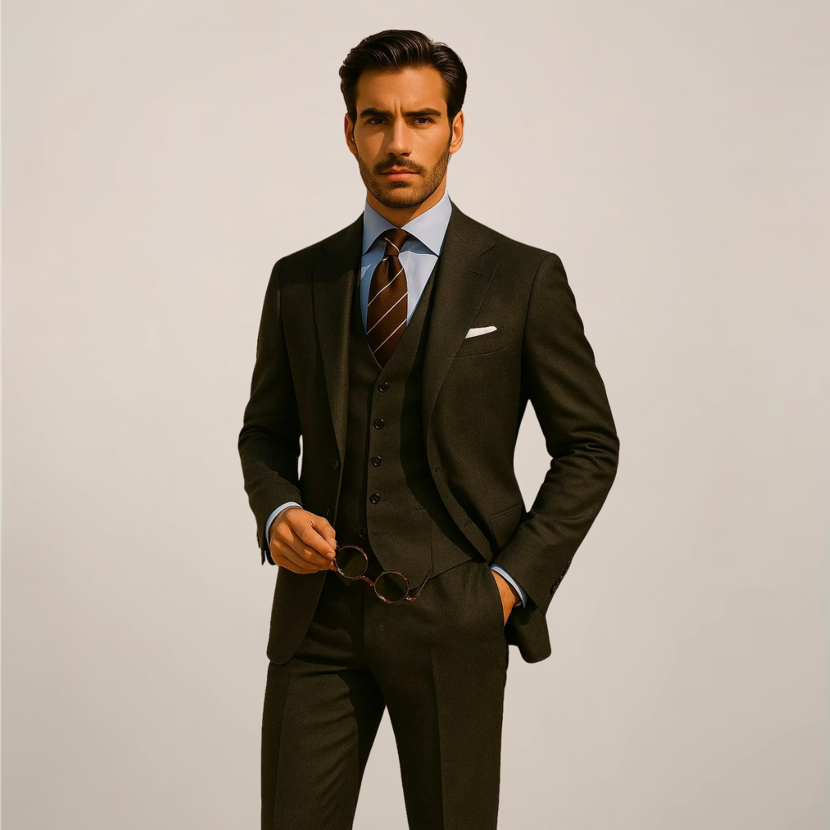 Three-Piece Men’s Suit – Sophisticated Style for Formal Events
