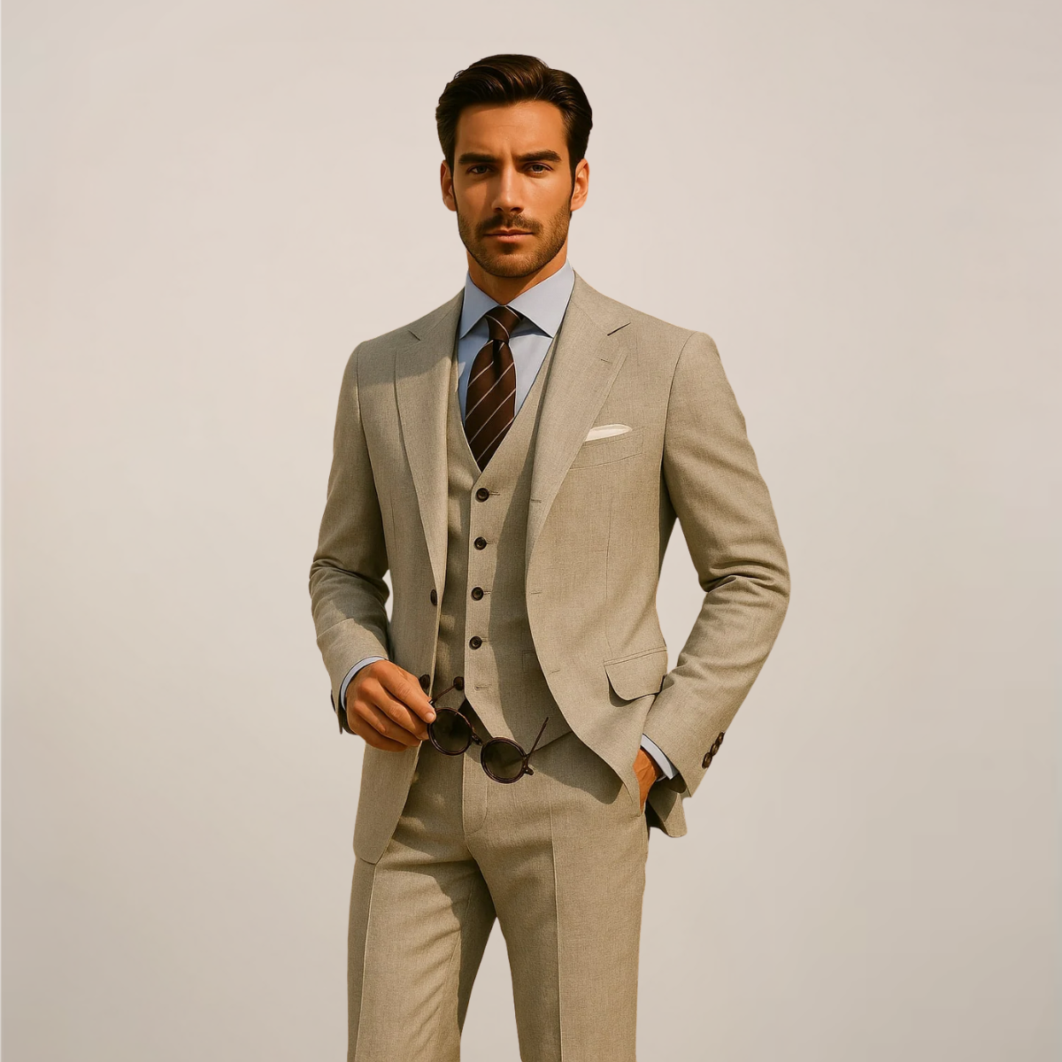 Three-Piece Men’s Suit – Sophisticated Style for Formal Events