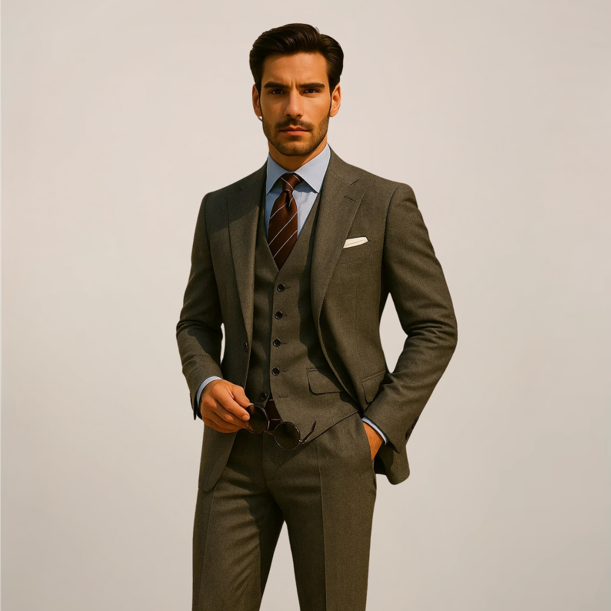 Three-Piece Men’s Suit – Sophisticated Style for Formal Events