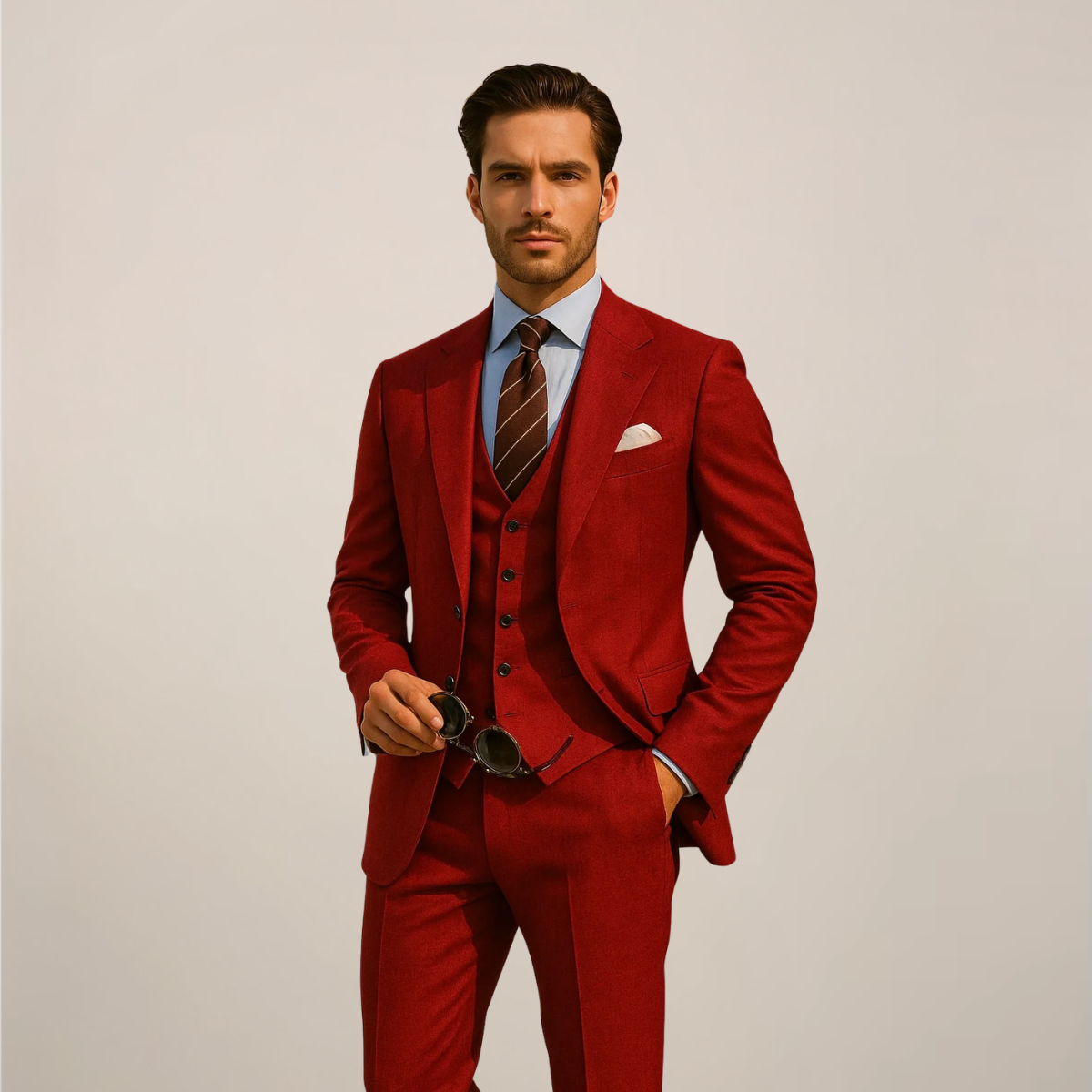 Three-Piece Men’s Suit – Sophisticated Style for Formal Events