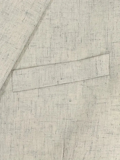 Men's Linen Blend Suit Set - Slim Blazer & Trousers for Formal Events