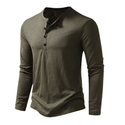 The Cromwell Long sleeve Cotton Polo for Men