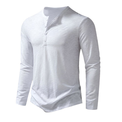 The Cromwell Long sleeve Cotton Polo for Men