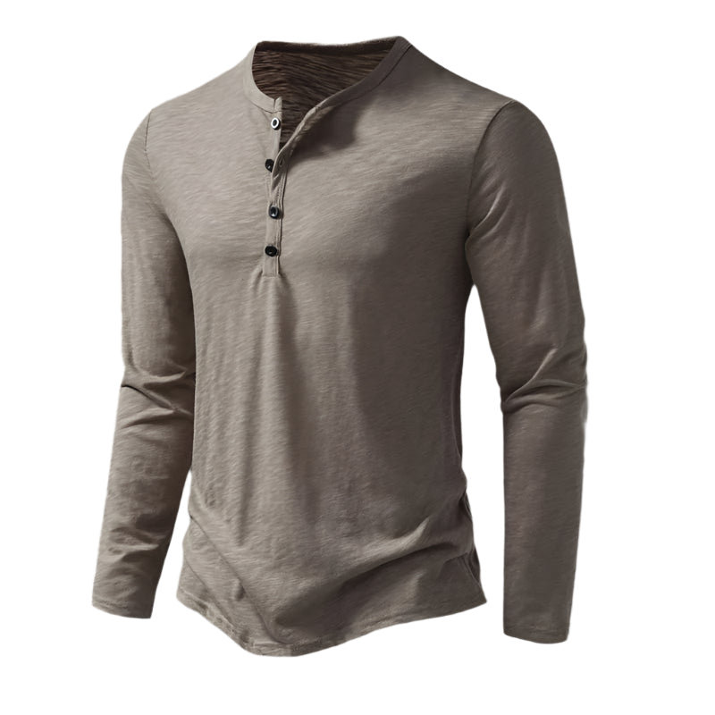 The Cromwell Long sleeve Cotton Polo for Men
