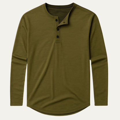 The Cromwell Long sleeve Cotton Polo for Men