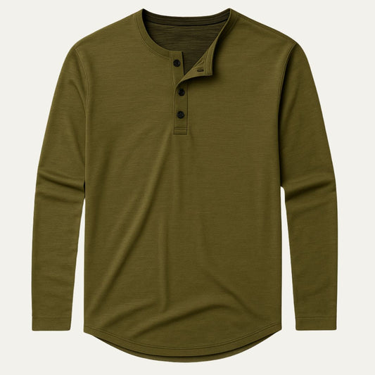 The Cromwell Long sleeve Cotton Polo for Men