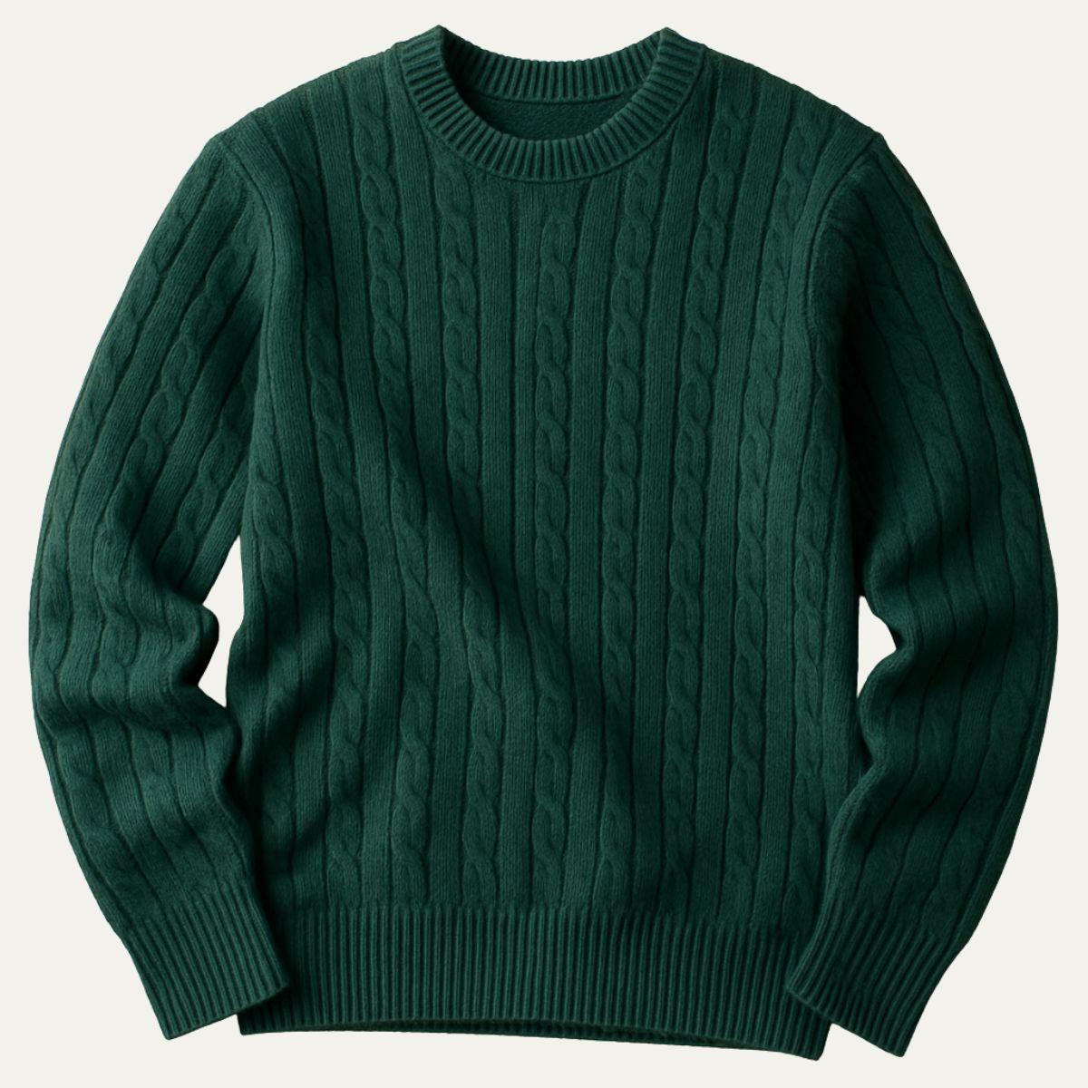 The Versailles Cashmere Merino Wool Knit Sweater for Men - Green
